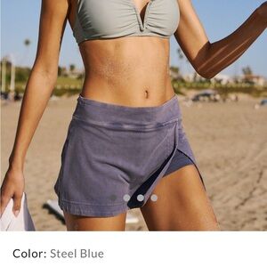 Hot shot mini skort in steel blue. Worn once, too short for me.